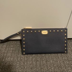 Michael Kors studded wristlet pouch